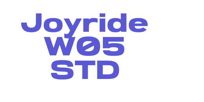 Joyride W05 STD Font Download