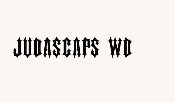 JudasCaps Wd Font