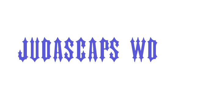 JudasCaps Wd Font Download