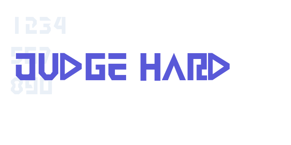 Judge Hard font free