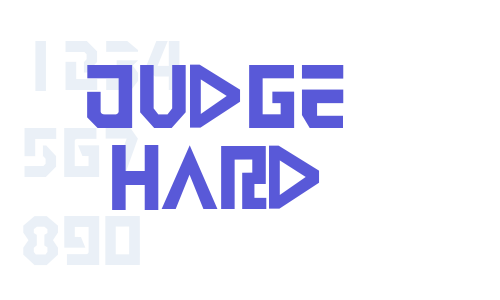 Judge Hard Font Download