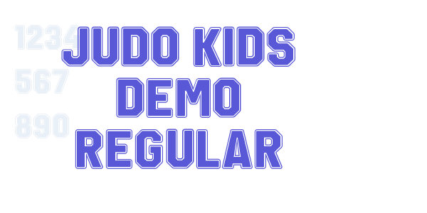 Judo Kids Demo Regular font free