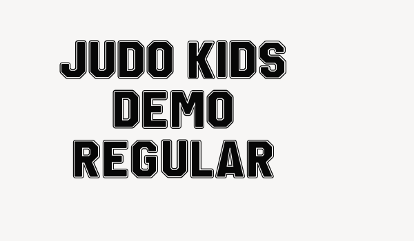 Judo Kids Demo Regular Font