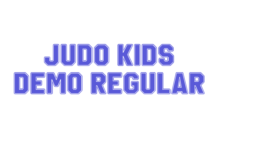 Judo Kids Demo Regular Font Download