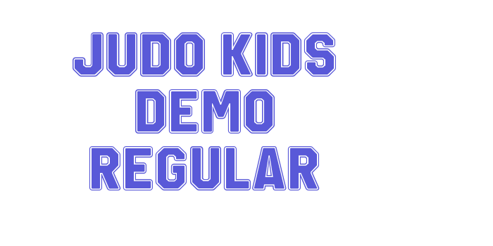 Judo Kids Demo Regular Font Download