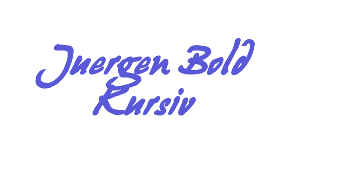 Juergen Bold Kursiv Font Download