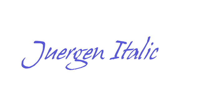 Juergen Italic Font Download