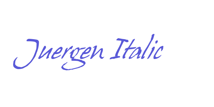 Juergen Italic Font