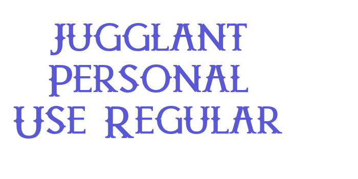 Jugglant Personal Use Regular Font Download