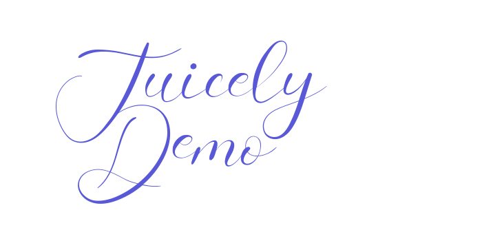 Juicely Demo Font