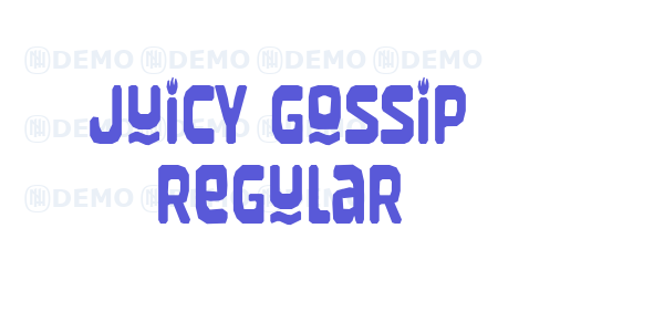 Juicy Gossip Regular font free