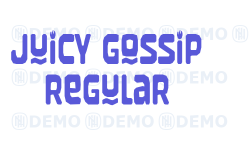 Juicy Gossip Regular Font Download