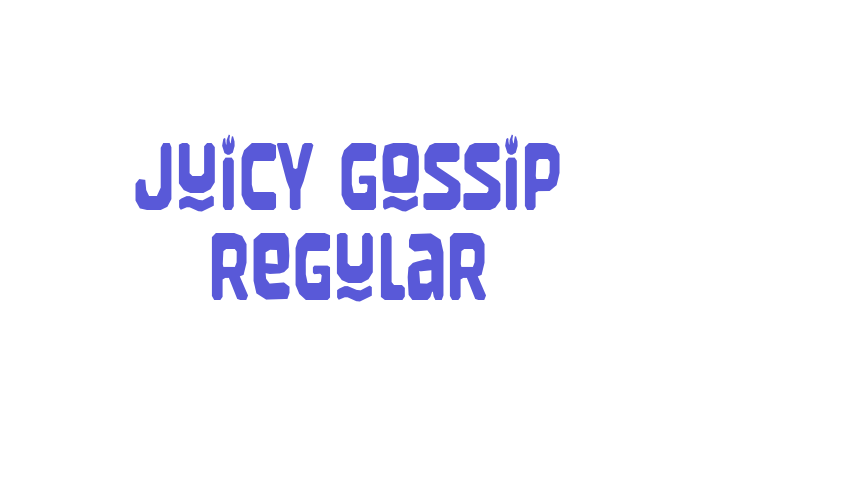 Juicy Gossip Regular Font