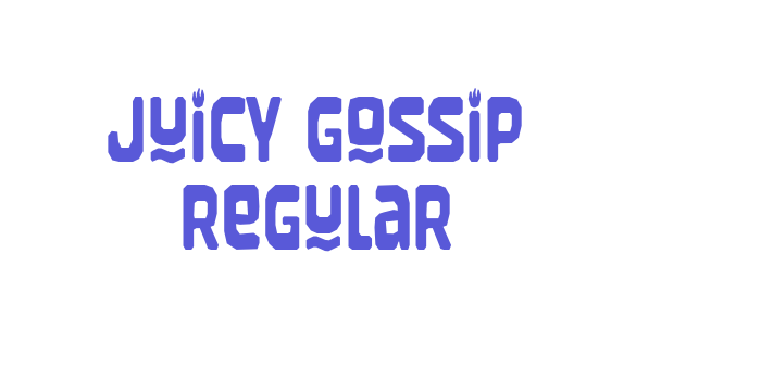 Juicy Gossip Regular Font Download