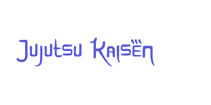 Jujutsu Kaisen Font Download