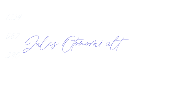 Jules Otonomi alt font free