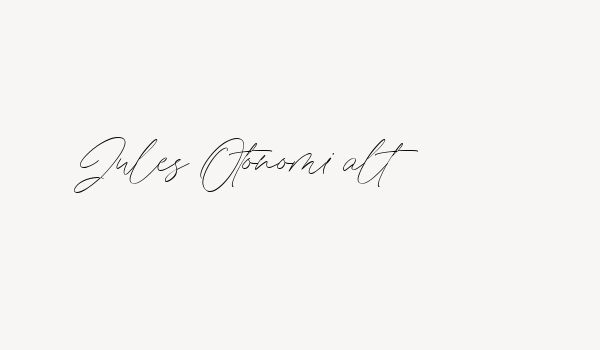 Jules Otonomi alt Font