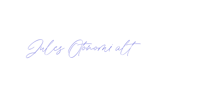 Jules Otonomi alt Font Download