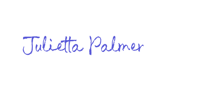 Julietta Palmer Font Download