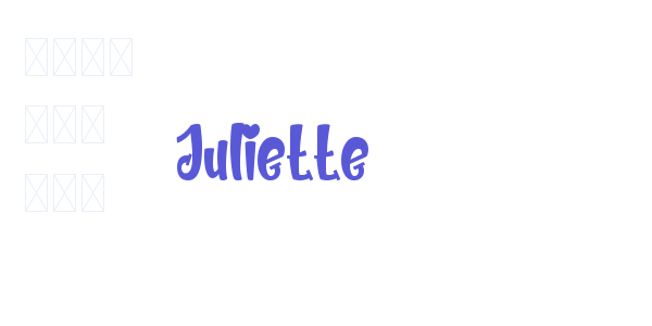 Juliette font free