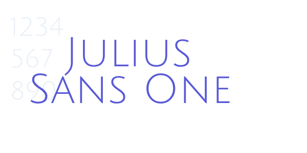 Julius Sans One font free