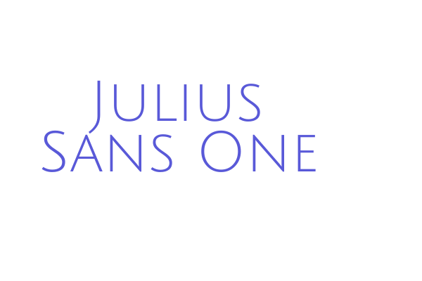 Julius Sans One Font