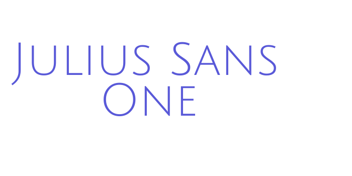 Download Julius Sans One Font