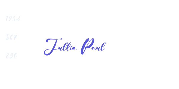 Jullia Paul font