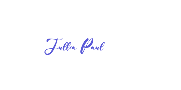 Jullia Paul Font Download