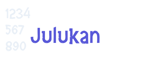 Julukan font