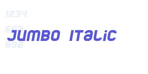 Jumbo Italic font free