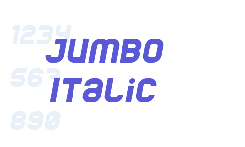 Jumbo Italic Font Download