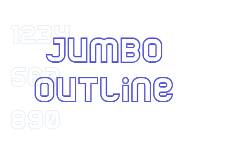 Jumbo Outline Font Download