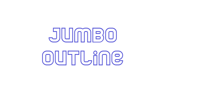 Jumbo Outline Font Download