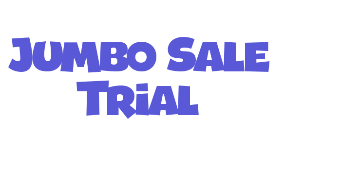 Jumbo Sale Trial Font