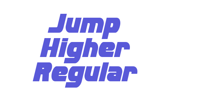 Jump Higher Regular Font Download