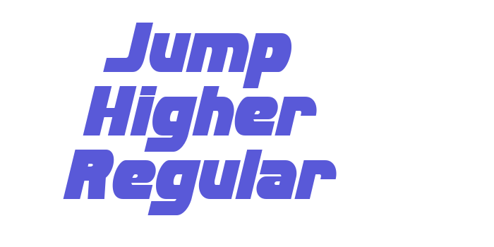 Jump Higher Regular Font