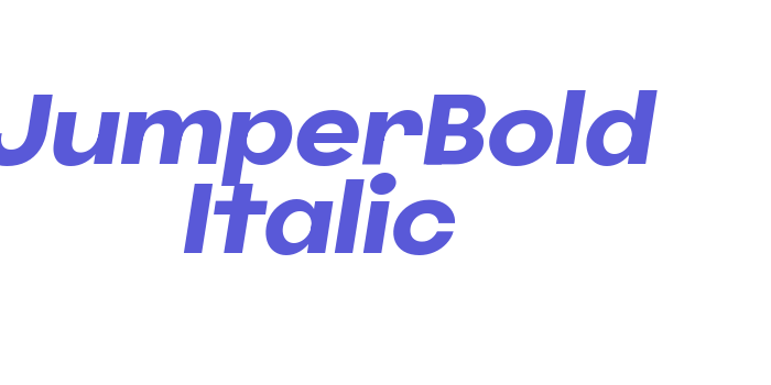 JumperBold Italic Font Download