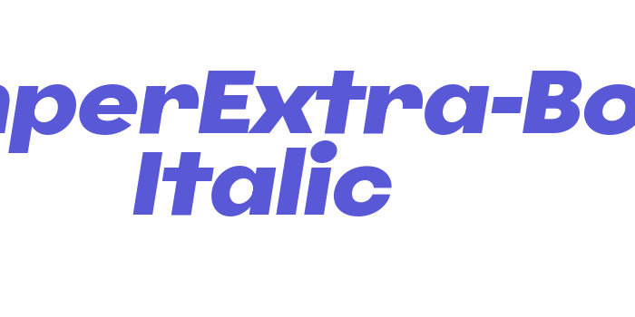 JumperExtra-Bold Italic Font