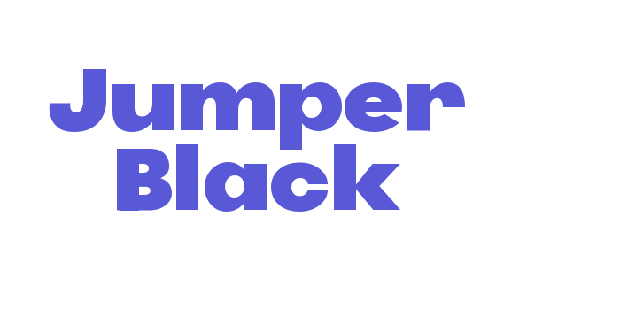 Jumper Black Font