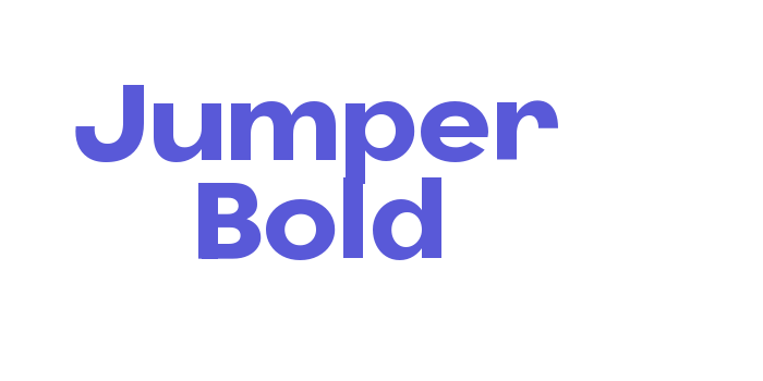 Jumper Bold Font