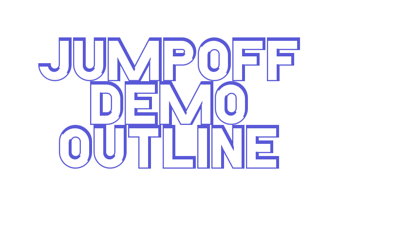 Jumpoff Demo Outline Font Download