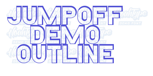 Jumpoff Demo Outline-font-download
