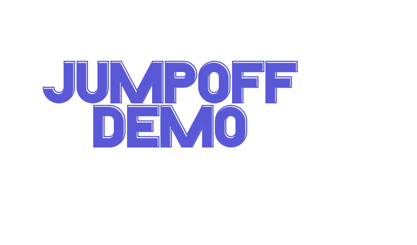 Jumpoff Demo Font