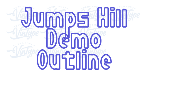 Jumps Hill Demo Outline font