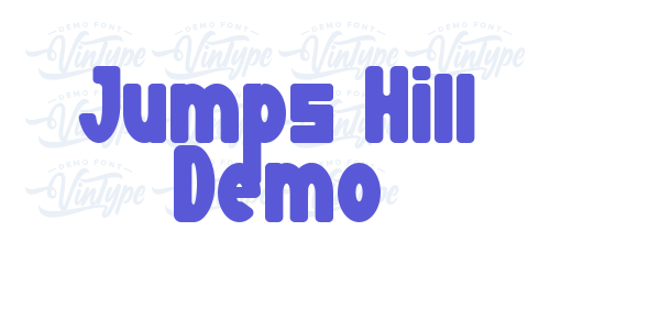 Jumps Hill Demo font