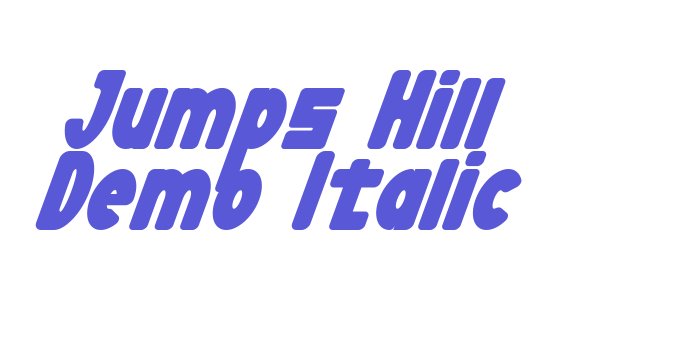 Jumps Hill Demo Italic Font Download