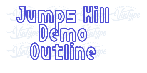 Jumps Hill Demo Outline-font-download