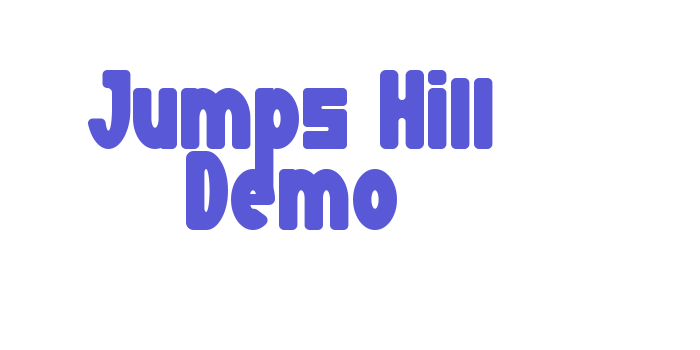 Jumps Hill Demo Font Download