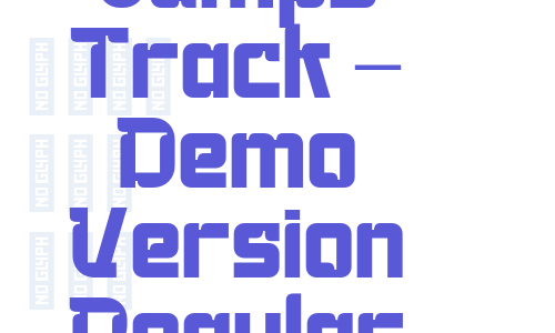 Jumps Track – Demo Version Regular Font Download